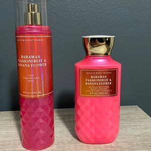 Bath&Body Works Bahamas Passionfruit & Banana Flower fine mist/ body lotion set